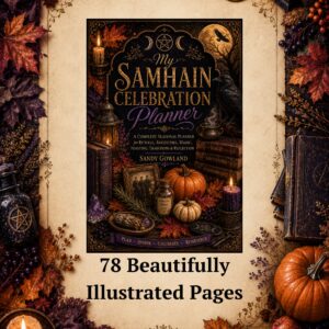 Samhain Celebration Planner – Printed Paperback | Plan Your Rituals, Feast, Altar, Decorations & Samhain Traditions